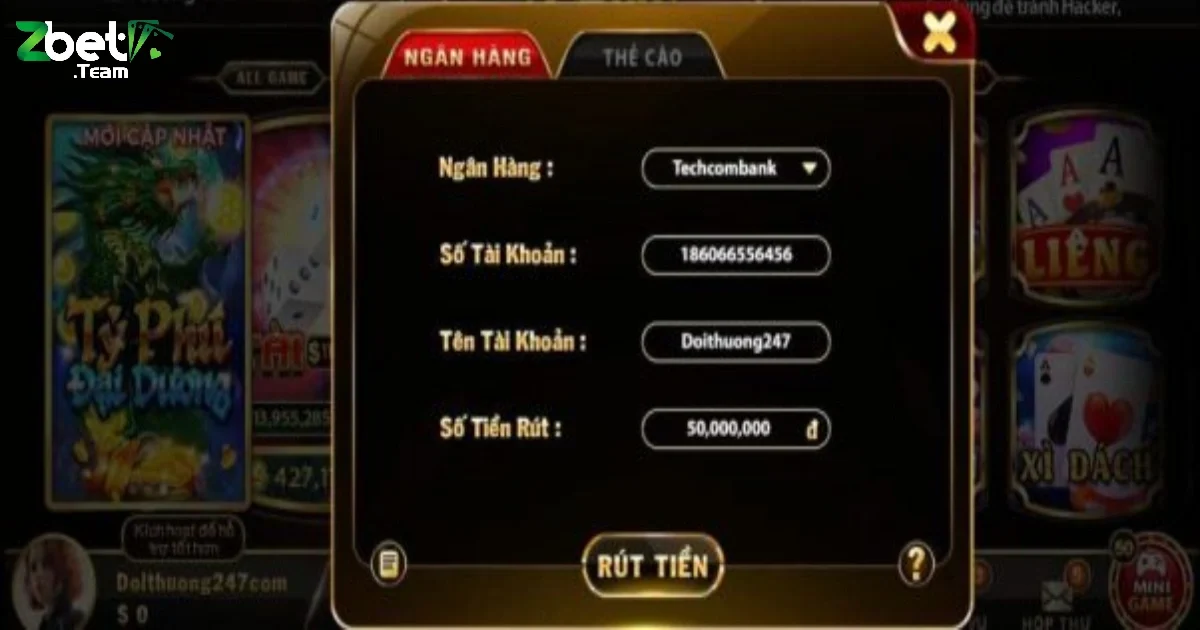 Cách Rút Tiền Từ Game Bài Đơn Giản & Nhanh Chóng Tại Zbet 3 Chọn phương thức rút tiền phù hợp